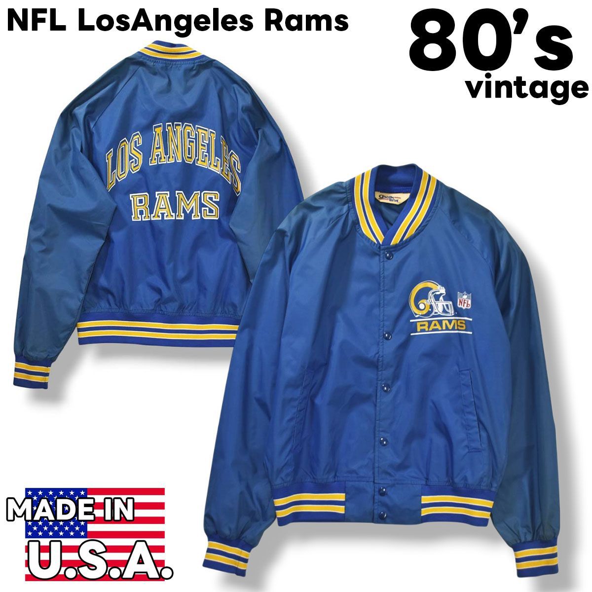 NFL ロサンゼルス ラムズ ヴィンテージ スタジャン