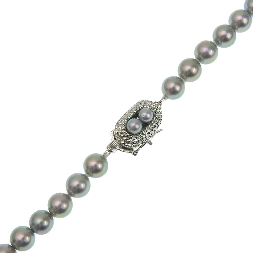 TASAKI】タサキ 6.5mm シルバー×アコヤ真珠 レディース 30.1g