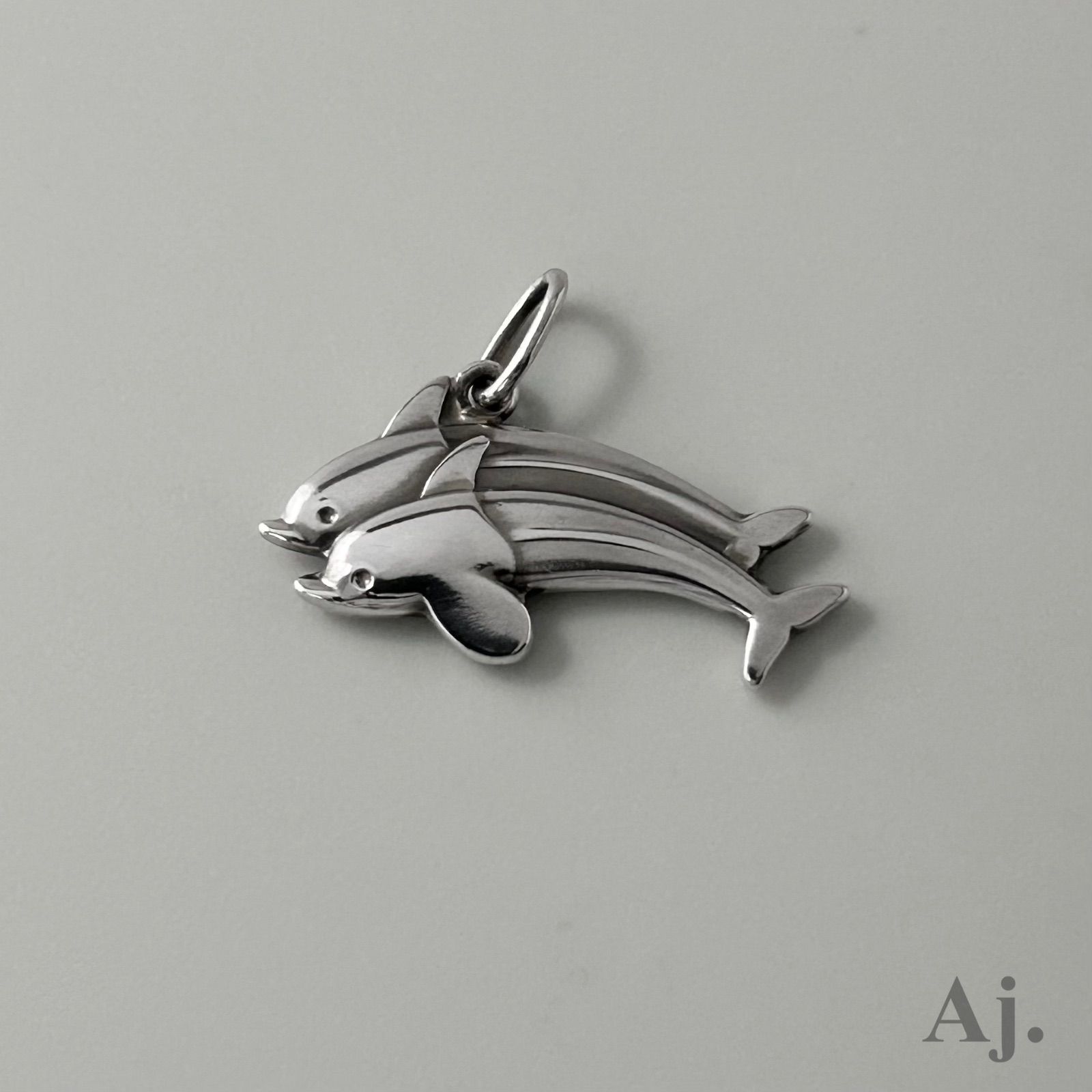 GEORG JENSEN(ジョージジェンセン) ブローチ - シルバー イルカ