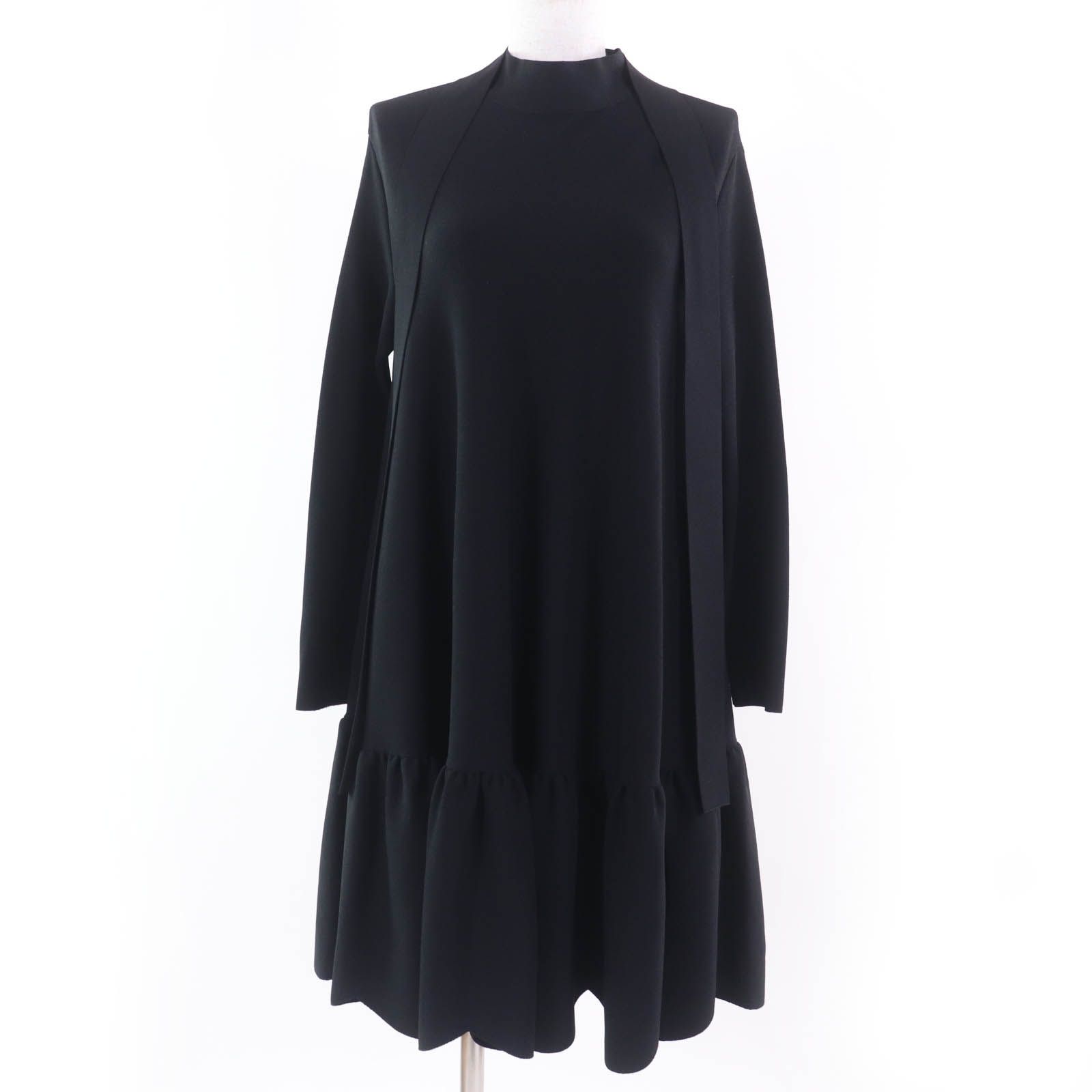 VALENTINO ヴァレンティノ ワンピース 黒x白 XS 4602624A0001 Valenti VALENTINO(ヴァレンティノ) ワンピース・オールインワン