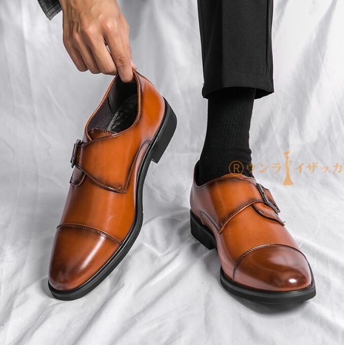 未使用 AOKANG 紳士靴 レザー ビジネス シューズ 革靴 本革 ビジネスシューズ 本革 メンズ 革靴 紳士靴 2足セット 日本製
