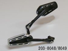 【新品・4営業日で発送】KIJIMA キジマ ミラー テック01 BK／BK M10 115MM (203-8049)