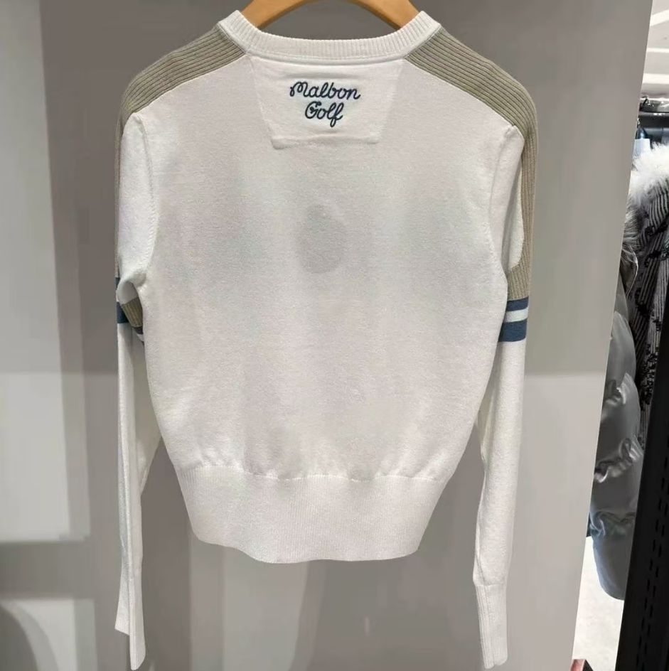 マルボンゴルフ Malbon ウェアレディース ニットポロシャツ マルボン