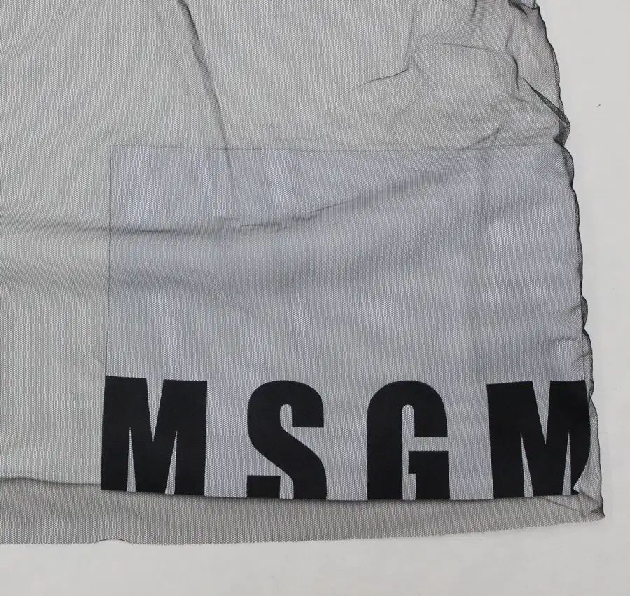 MSGM レディース XS スパン糸 メッシュ レース 半袖 T シャツ
