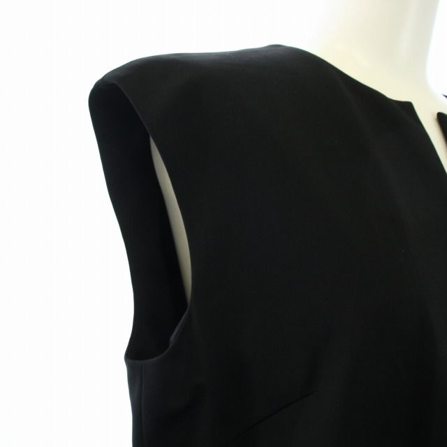 BEIGE,ベイジ　キーネックノースリーブワンピース　ベージュ　サイズ4 ベイジ BEIGE ワンピース ノースリーブ ひざ丈 キーネック 4 M