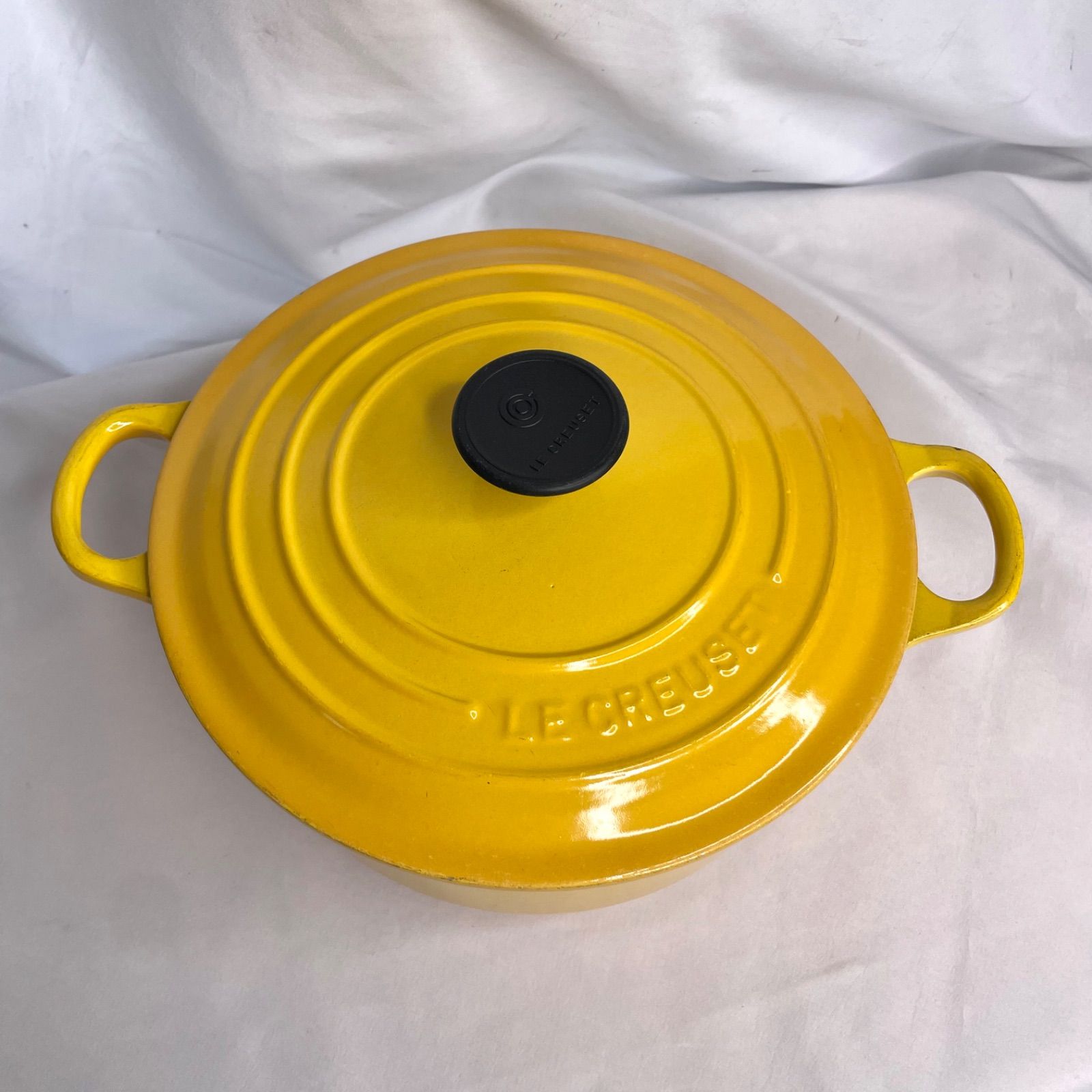 ○ ルクルーゼ ココットロンド イエロー 20cm - メルカリ
