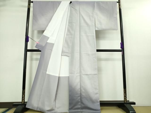 平和屋着物 上 結城紬 訪問着 藤色地 証紙付き DZAA9155kh5