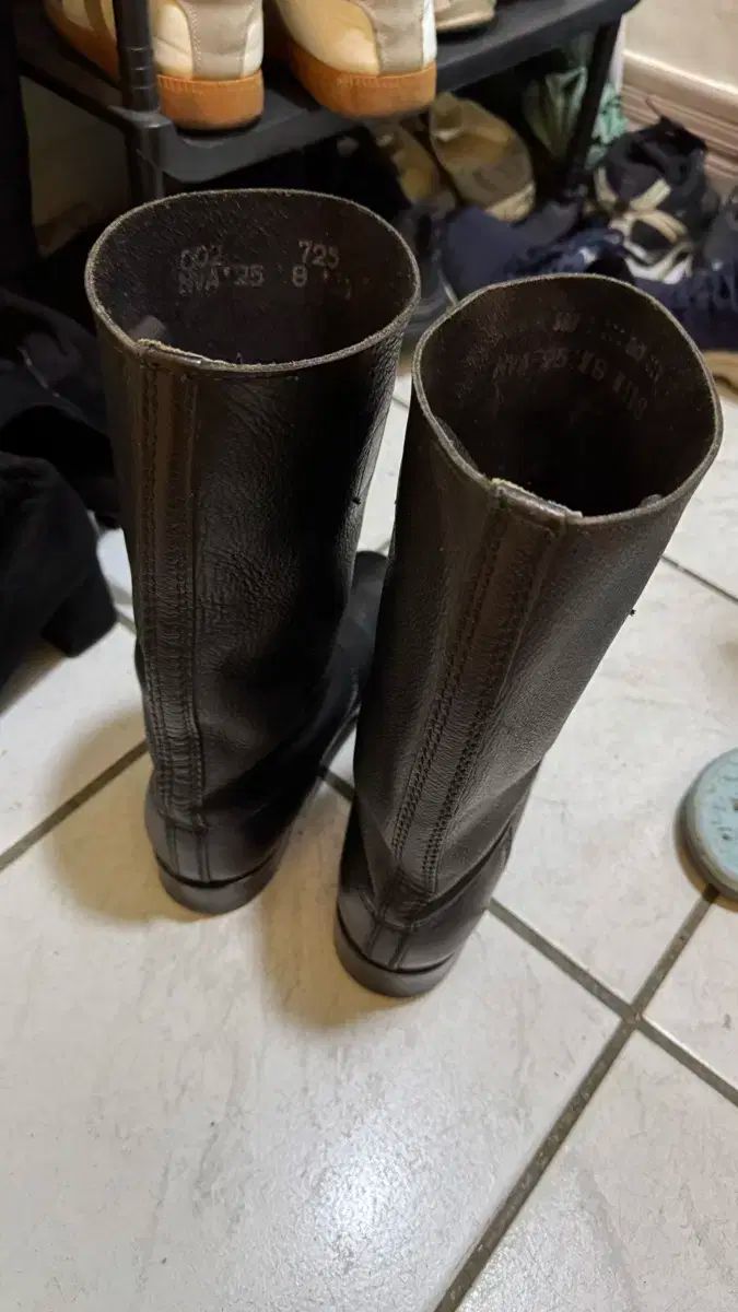 赤字超特価，品質保証】 極上品東ドイツ軍NVA将校用パレードブーツ