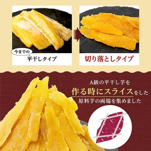 【自然の館】訳あり 紅はるか300g(150g×2) 干し芋 国産 無添加 茨城県産 紅はるか使用 保存料不使用 着色料無添加