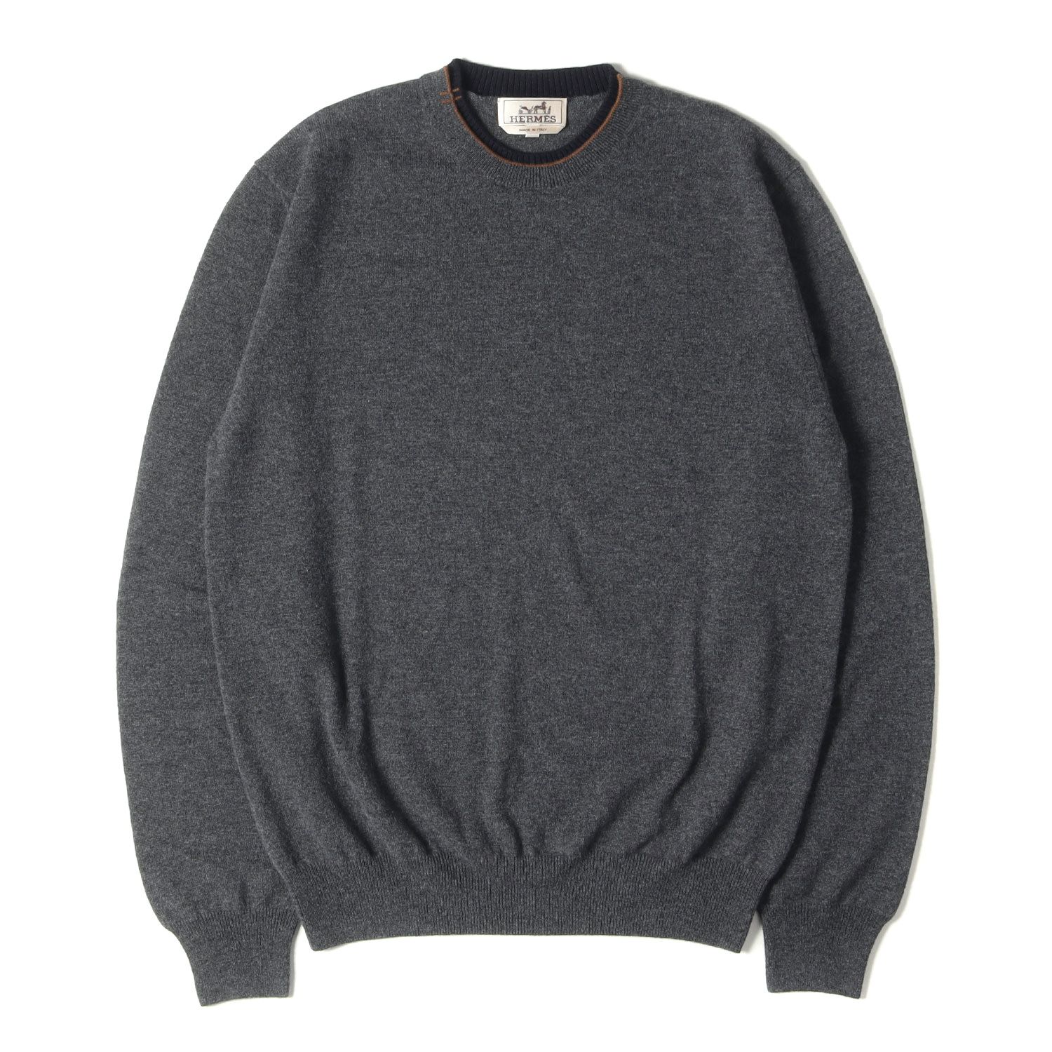 新品 HERMES エルメス ニット サイズ:L 23AW ラウンドネック ニット  