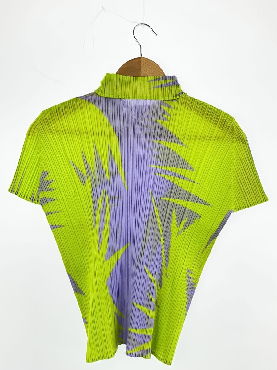 PLEATS PLEASE ISSEY MIYAKE 24SS PIQUANT TOP 半袖ブラウス 3 ポリエステル イエロー PP41JK702  - メルカリ