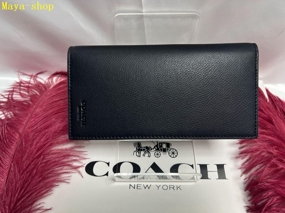 コーチ COACH  二つ折り長財布 メンズ財布  ロングウォレット シンプル ファッション プレゼント クリスマス 贈り物 クリスマス 吉日 ギフト 母の日 父の日 新品未使用 ファッション A136 F74978 12