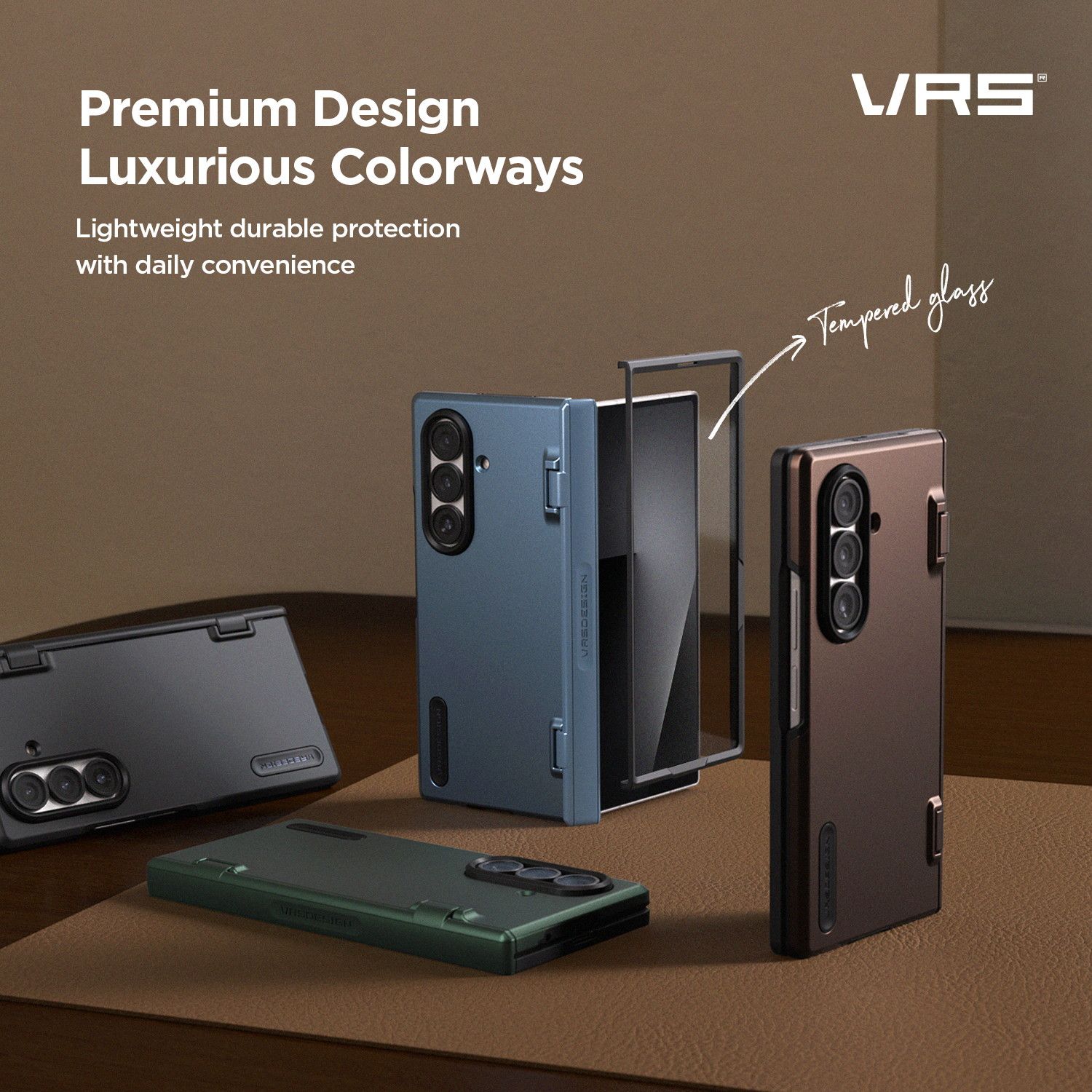 Galaxy Z F 7 ケース 耐衝撃 カバーディスプレイ ヒンジ 保護 スマホケース Galaxy Z F 7 ギャラクシー ZF 7 対応 VRS DESIGN Terra Guard Modern 360