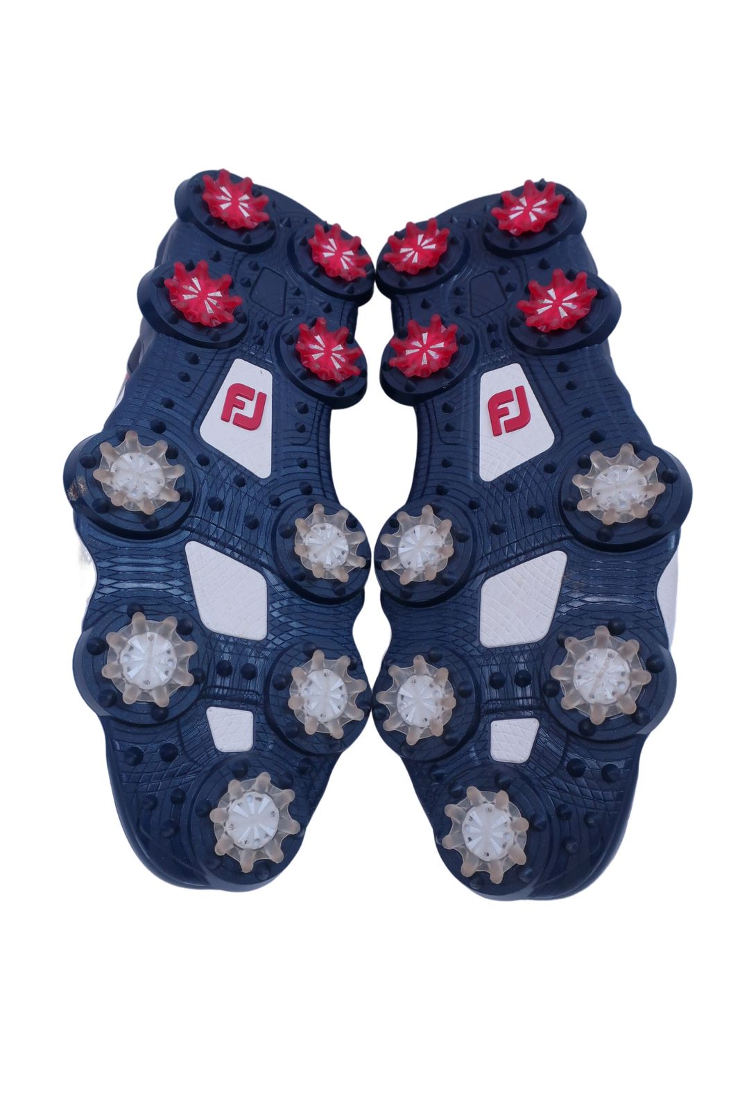 美品】FOOTJOY(フットジョイ) ダイヤル式ゴルフシューズ 白紺 メンズ 