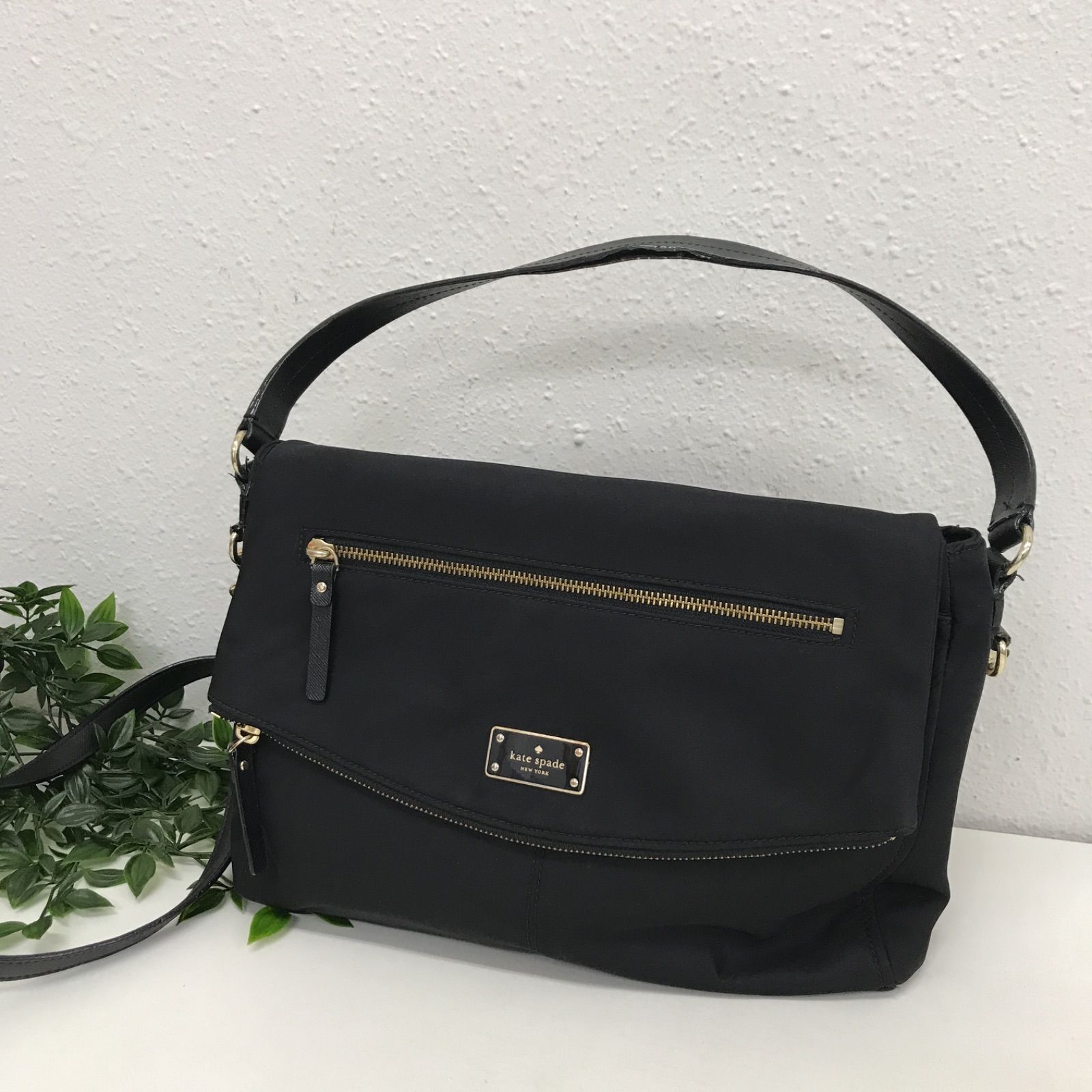 7795-1】kate spade ケイトスペード ナイロン2way ショルダーバッグ