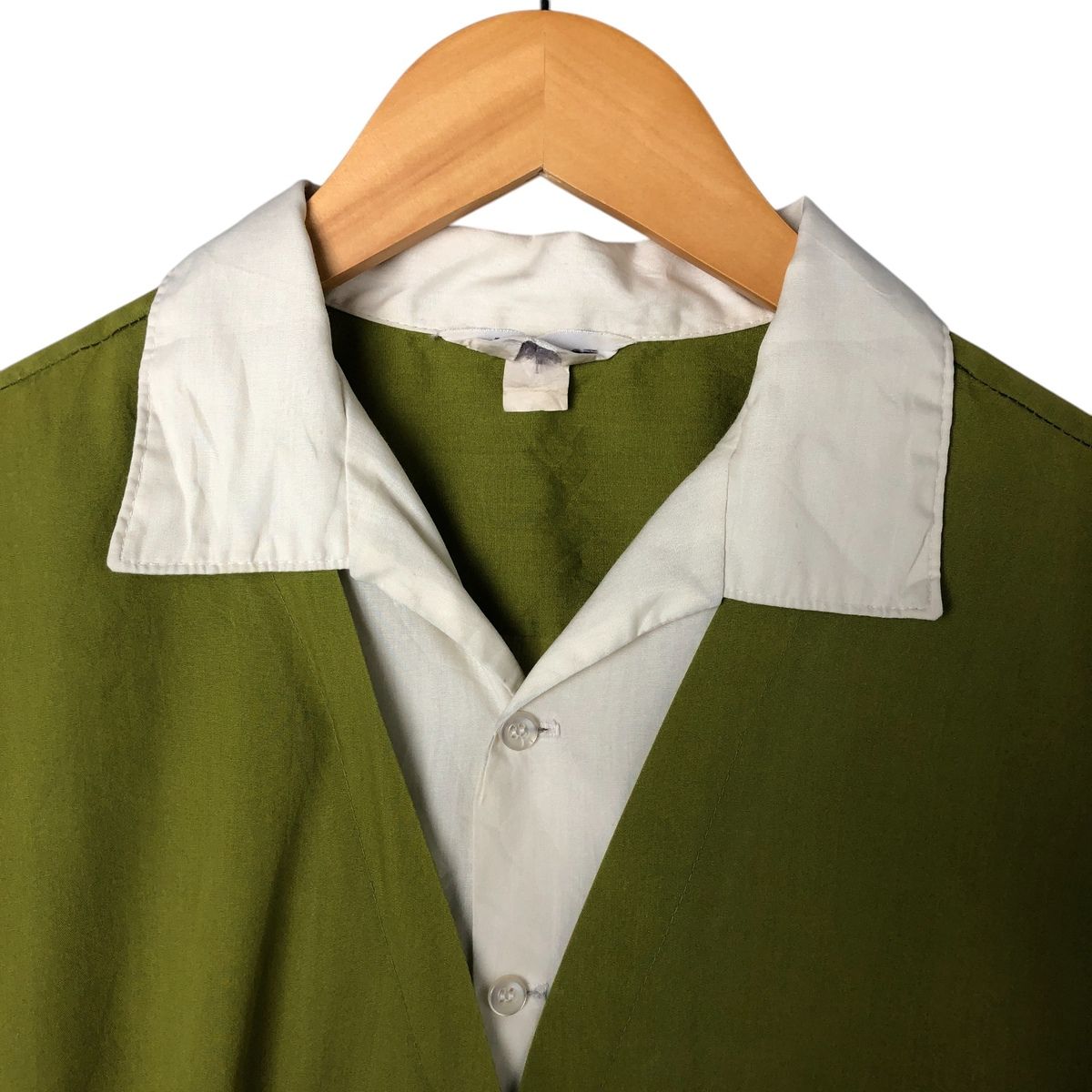 古着 70年代 NAT NAST オープンカラー ボウリングシャツ ボックス