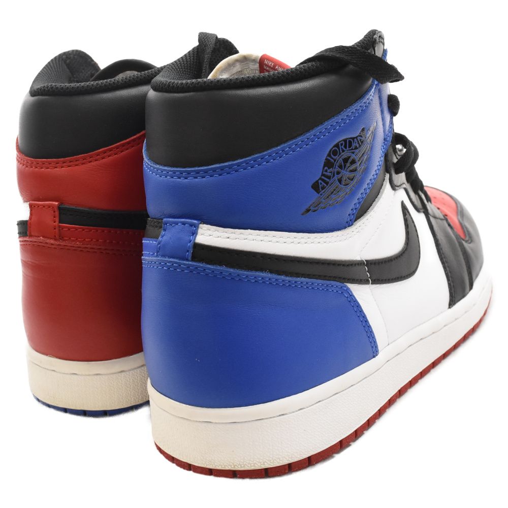 NIKE (ナイキ) AIR JORDAN 1 RETRO HIGH OG TOP 3 555088‐026 エアジョーダン1 トップ3  ハイカットスニーカー シューズ US11/29.0cm ブラック/レッド/ブルー