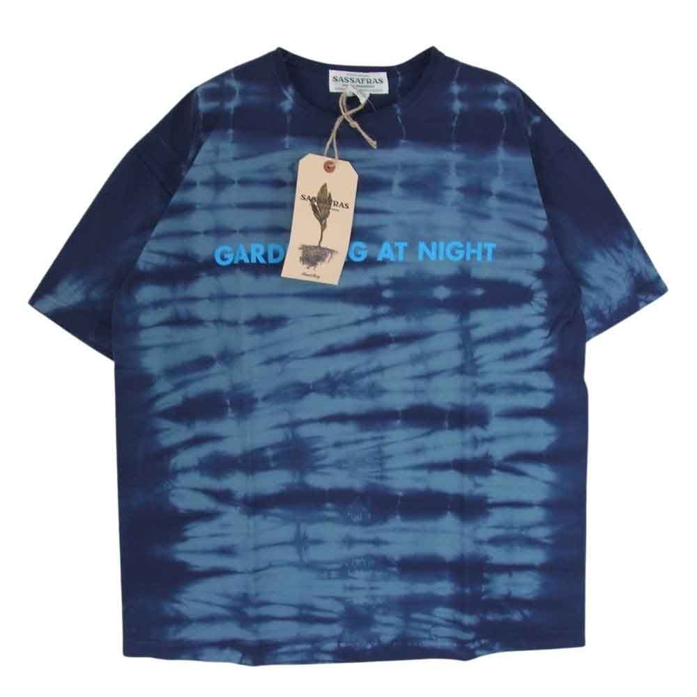 SASAFRAS ササフラス SF-232033 Gardening At Night T ガーデニング アット ナイト 半袖 Tシャツ ネイビー系 L【中古】