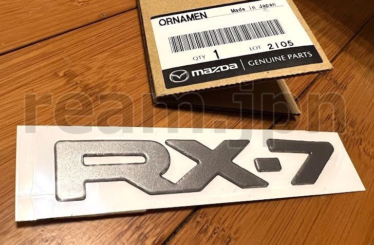 新品 マツダ純正 RX-7 FD3S オーナメント カーネーム リアエンブレム