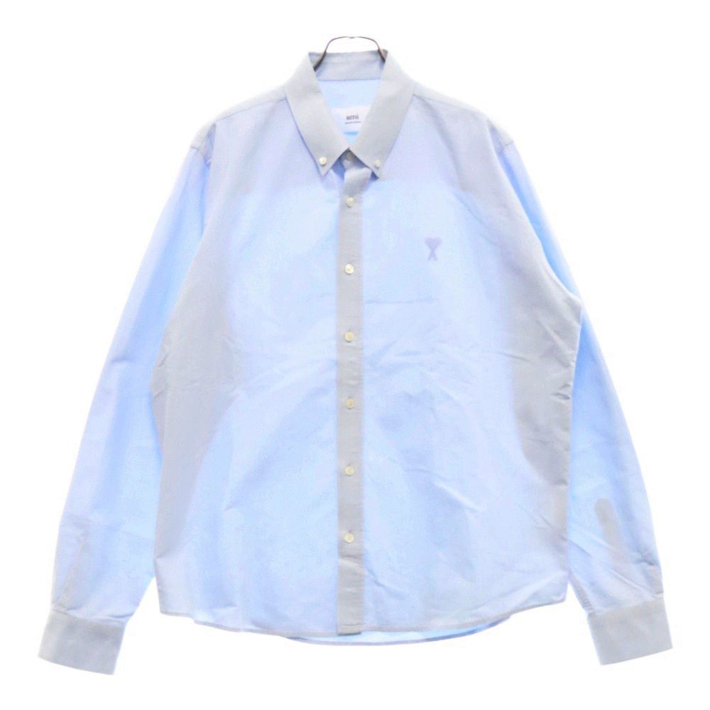 ami paris (アミパリス) フロントロゴ オックスフォード ボタン