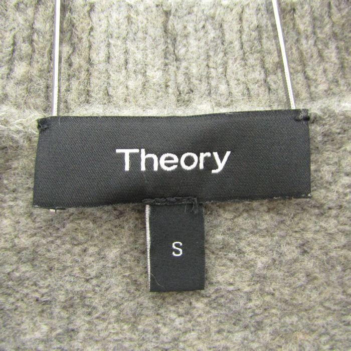 セオリー ロングコート ウール混 アウター レディース Sサイズ グレー  