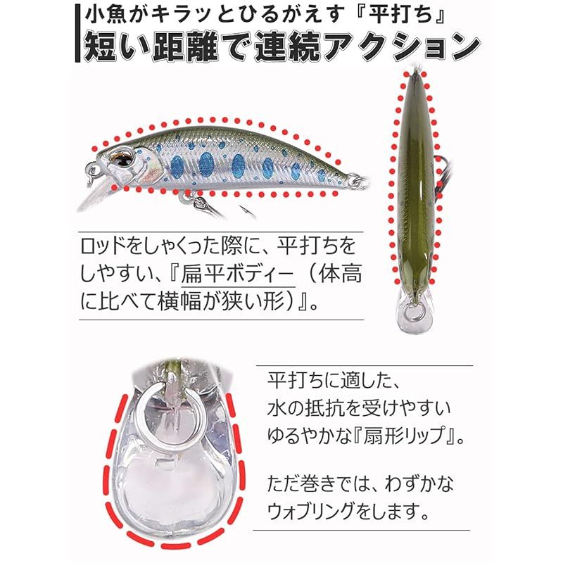 エリアトラウトミノーセット CONTYU 渓流ルアー トラウトミノー セット シンキング 50mm 4.8g