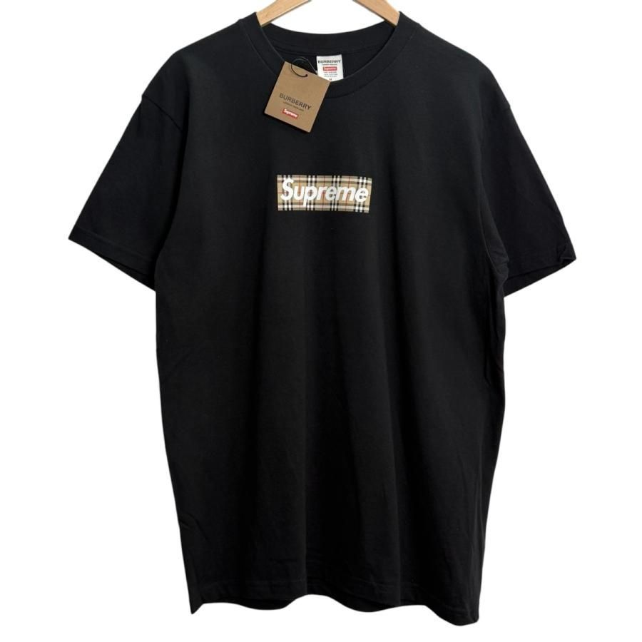 M 22SS Supreme Burberry Box Logo Tee
