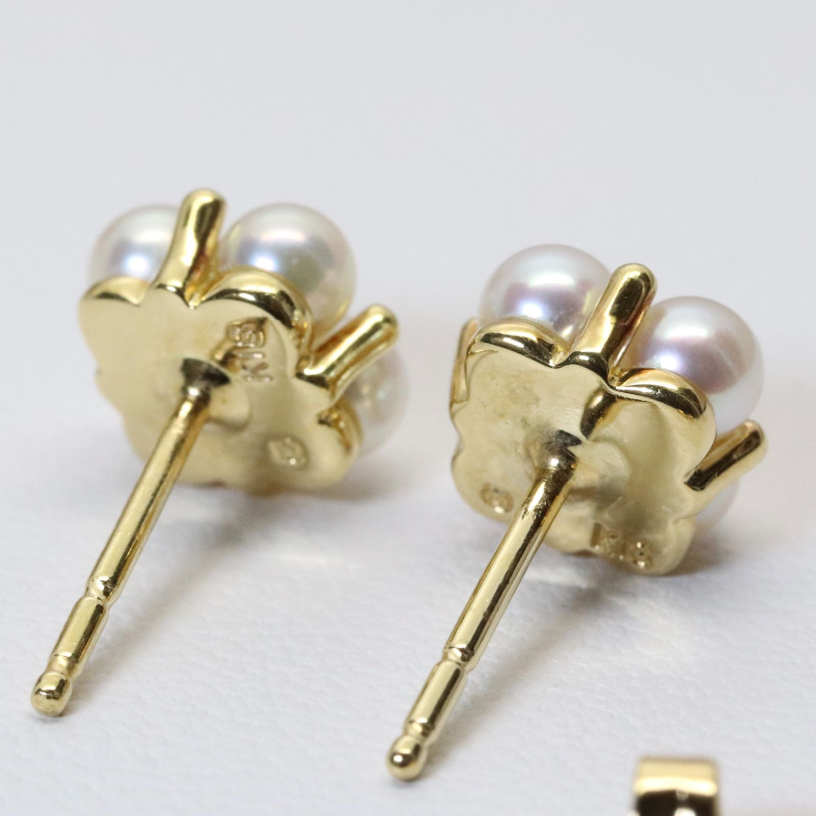 MIKIMOTO - ミキモト ピアス 18金 K18イエローゴールド パール