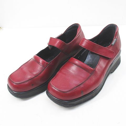 メフィスト　ストラップシューズ メフィスト MEPHISTO ストラップシューズ 6.5 ボルドー レザー