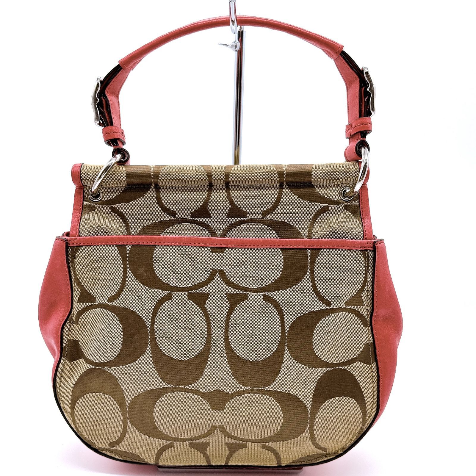 COACH コーチ ショルダーバッグ 19034 キャンバス×レザー ラージ