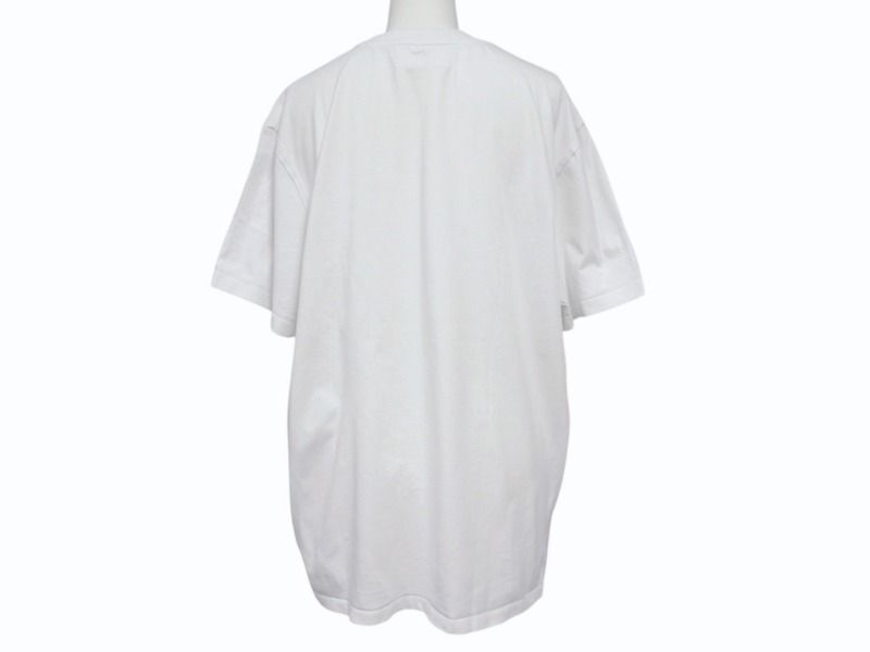 Ami Paris アミ パリス ロゴ 半袖Tシャツ ホワイト ハート刺繍 コットン 4b006726