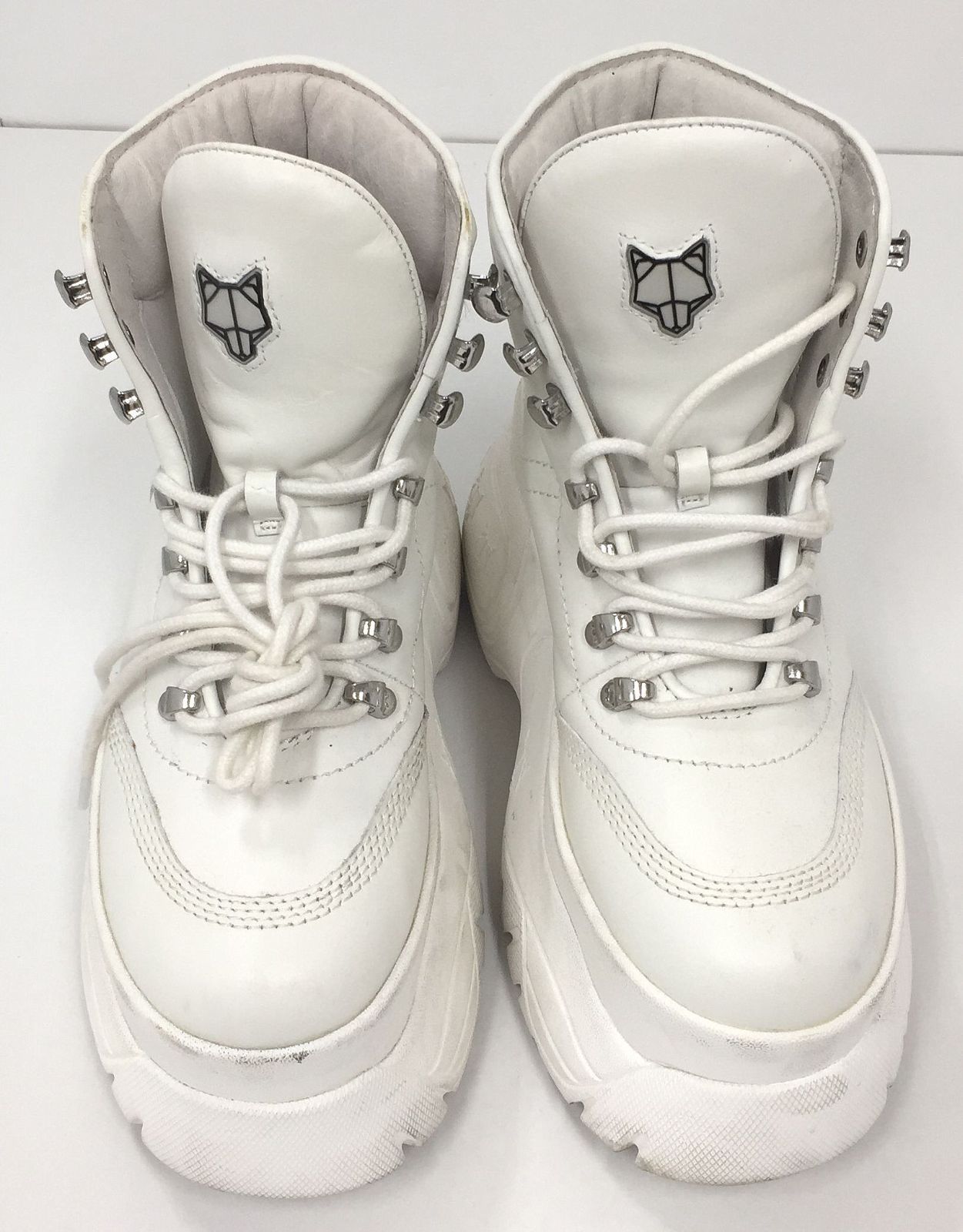 ネイキッドウルフ NAKED WOLFE SPIKE WHITE LEATHER