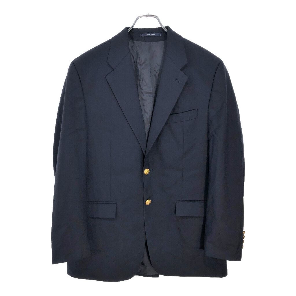 カナダ製 Lauren Ralph Lauren ローレンラルフローレン テーラードジャケット ネイビー メンズ 39 R 古着 v4648