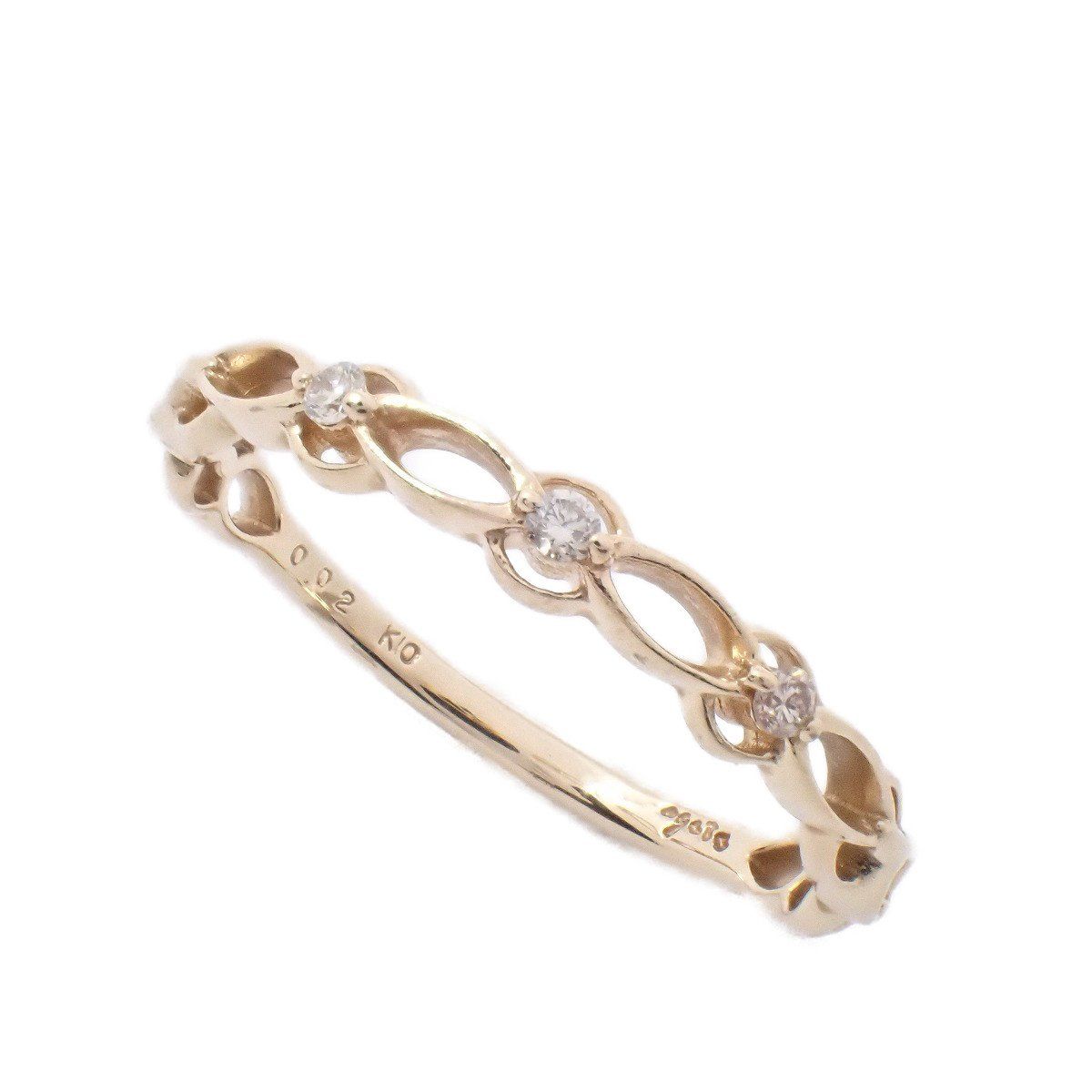 K10YG ダイヤモンド ピンキーリング ノジェス K10YG ダイヤモンド