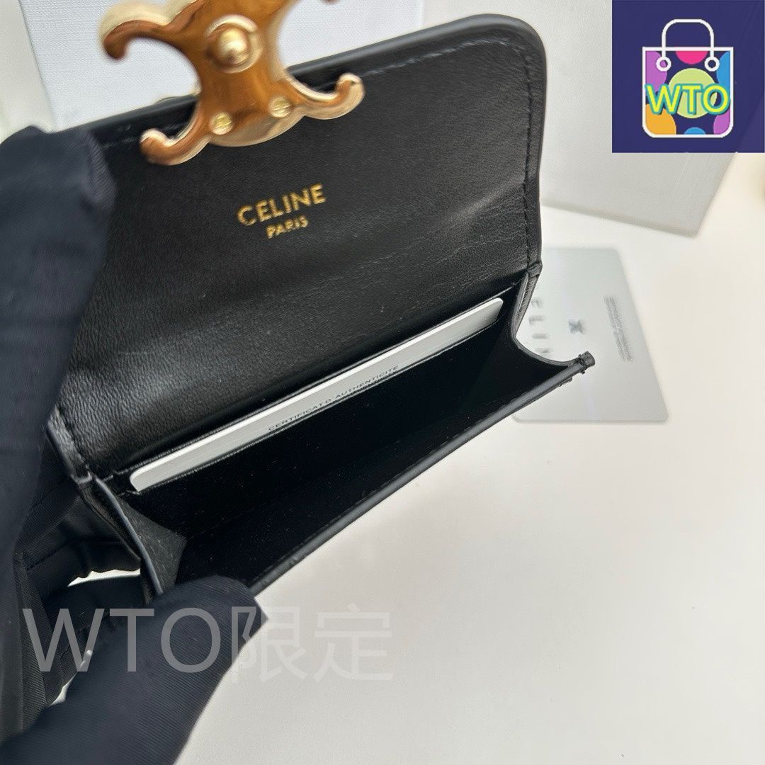 【関税&送料込】Celine Porta Carte ☆関税込☆CELINE☆カードホルダー付 コイン ミニ財布☆ (CELINE