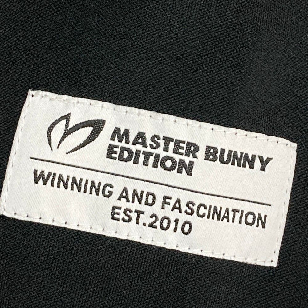 サイズ：6 MASTER BUNNY EDITION マスターバニーエディション  裏微起毛 ハーフジップ 長袖Tシャツ  ブラック系 [240101353006] ゴルフウェア メンズ ストスト MASTER BUNNY EDITION マスターバニーエディション 裏微起毛