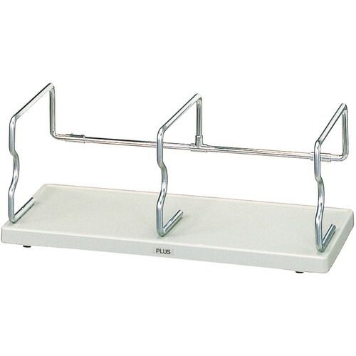 プラス ブックスタンド ユニット本立て 中 ライトグレー BS-001HM 1点