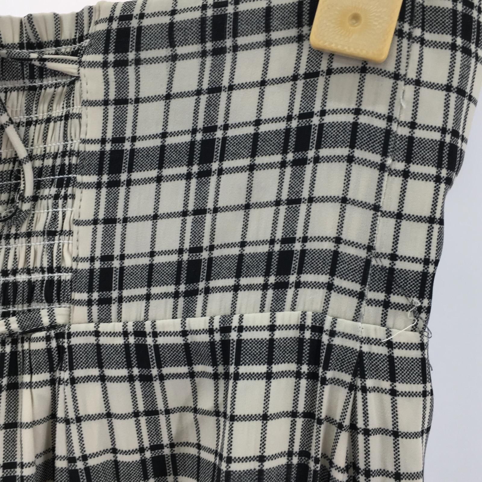 スナイデル　チェックパンツ snidel スナイデル チェック パンツ size1/ブラック×ホワイト