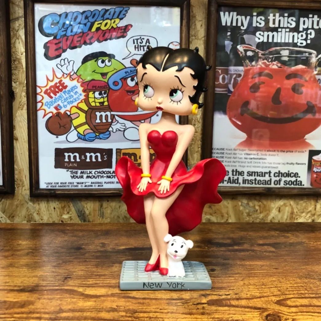 【Betty Boop】 ボビングヘッド フィギュア ニューヨーク ベティちゃん ベティ ブープ アメリカン雑貨