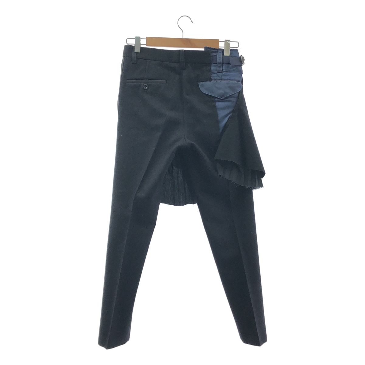 sacai / サカイ | スカートドッキング カットオフ スラックス パンツ  