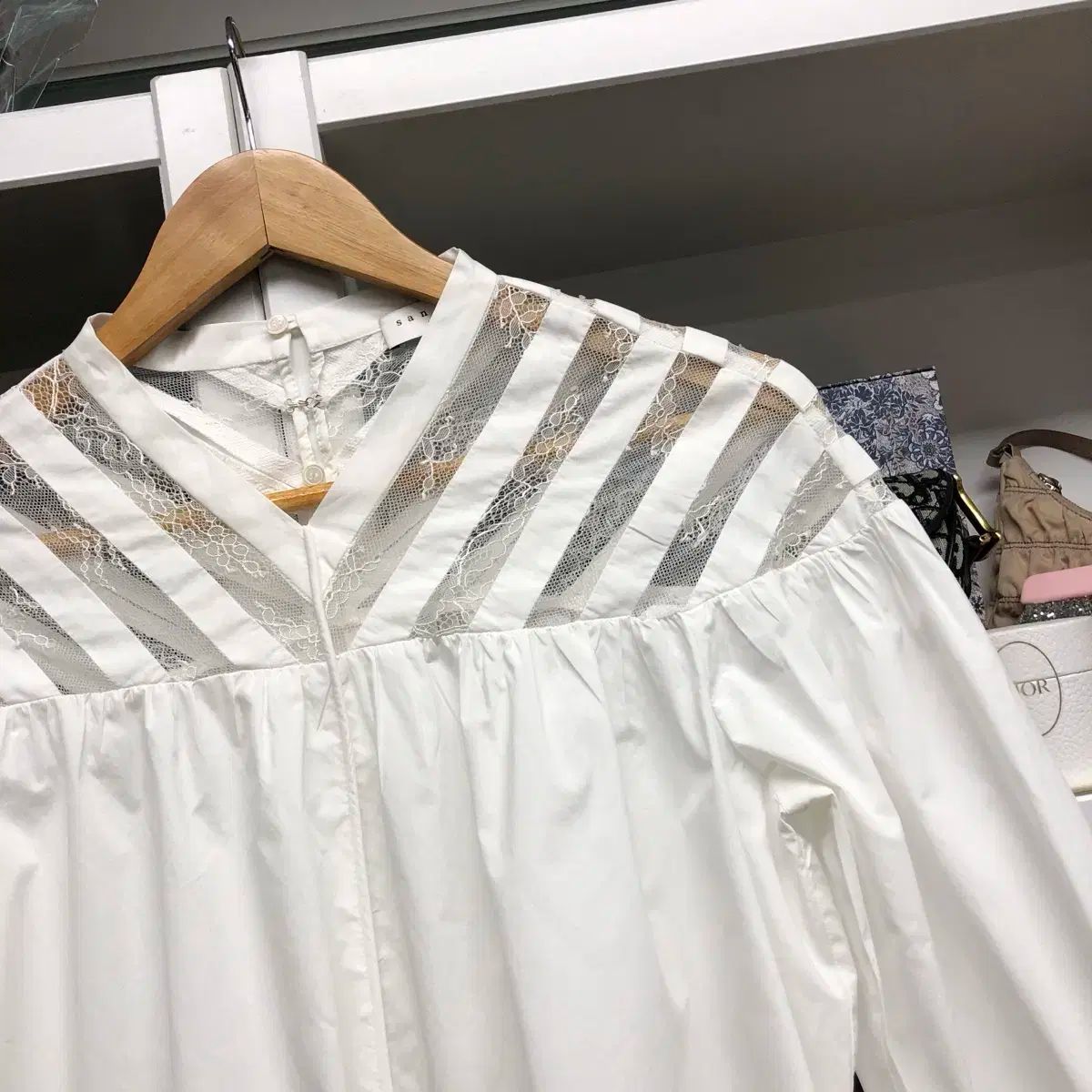 Sandro - sandro サンドロ ブラウス F ピンク 【古着】【中古】 SANDRO(サンドロ) ブラウス（sandro サンドロ ブラウス F ピンク