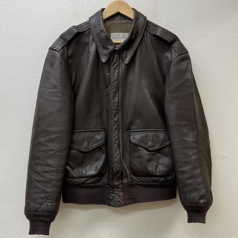 COOPER クーパー SADDLERY USA製 IDEAL ZIP A-2 ミリタリー レザー 