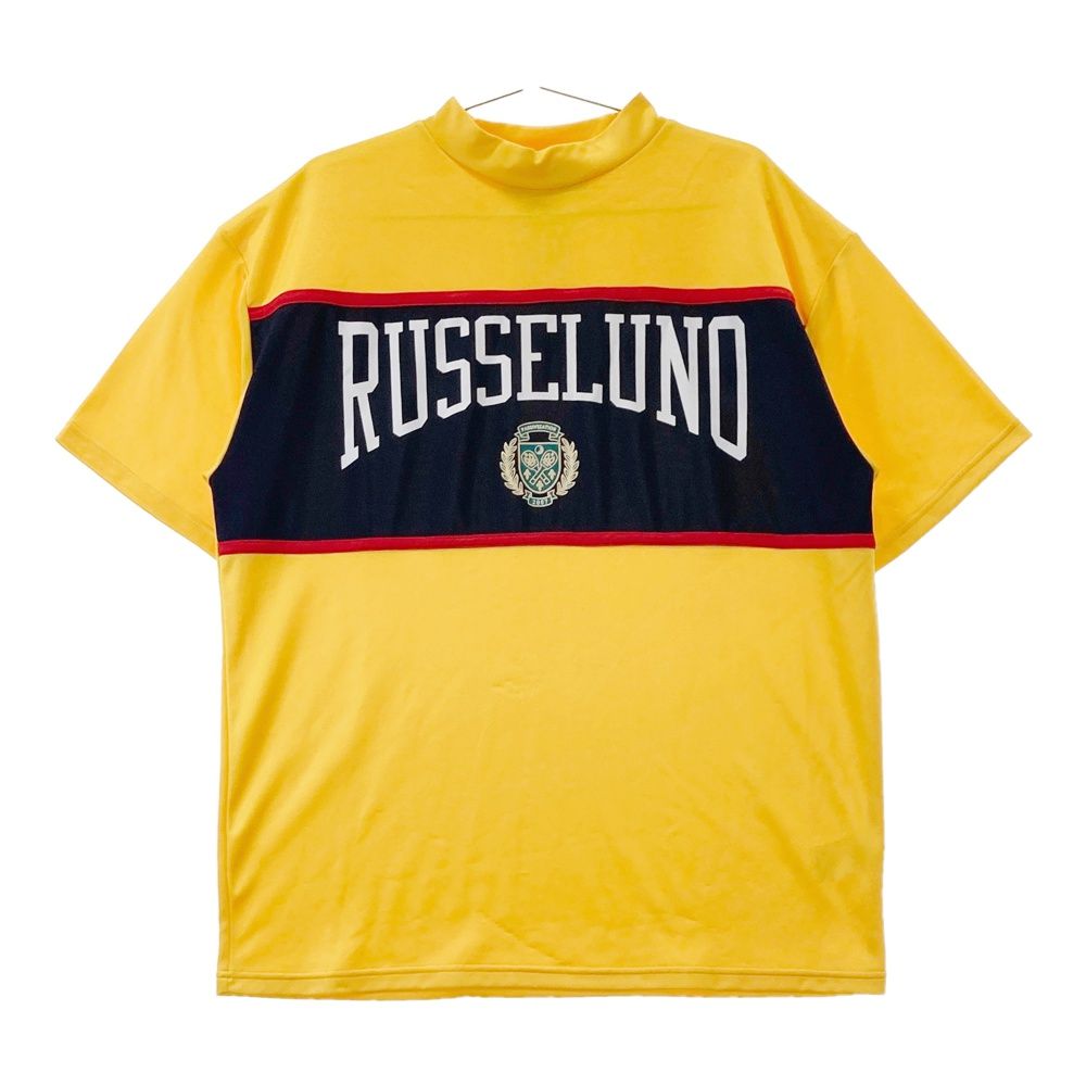 サイズ 4 RUSSELUNO ラッセルノ RS-2210607 ハイネック半袖Tシャツ ルチャ イエロー系 240101424792 ゴルフウェア メンズ ストスト