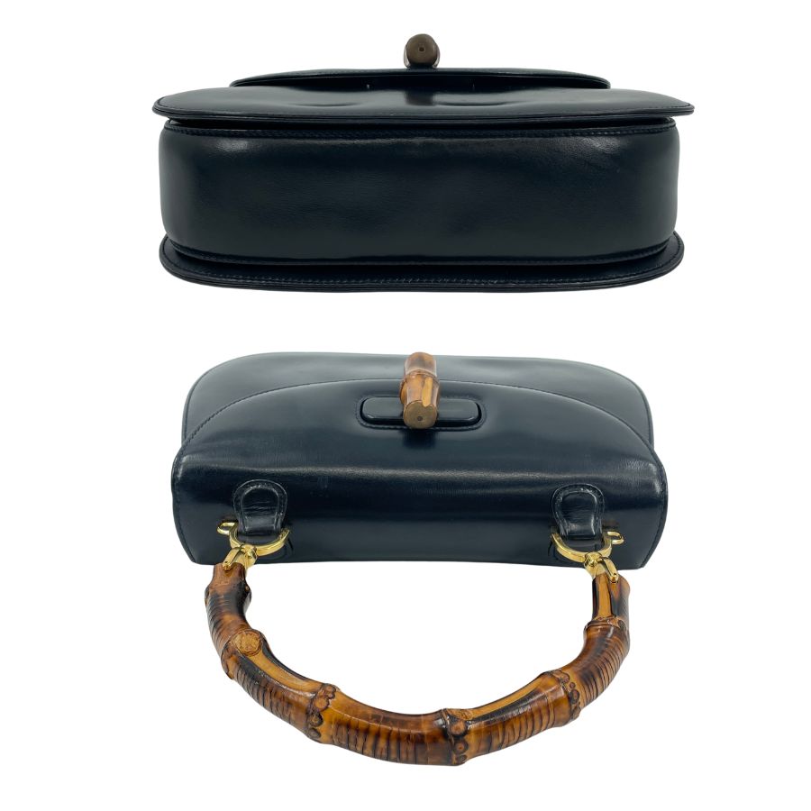 GUCCI バンブー 2way ダークネイビー - メルカリ