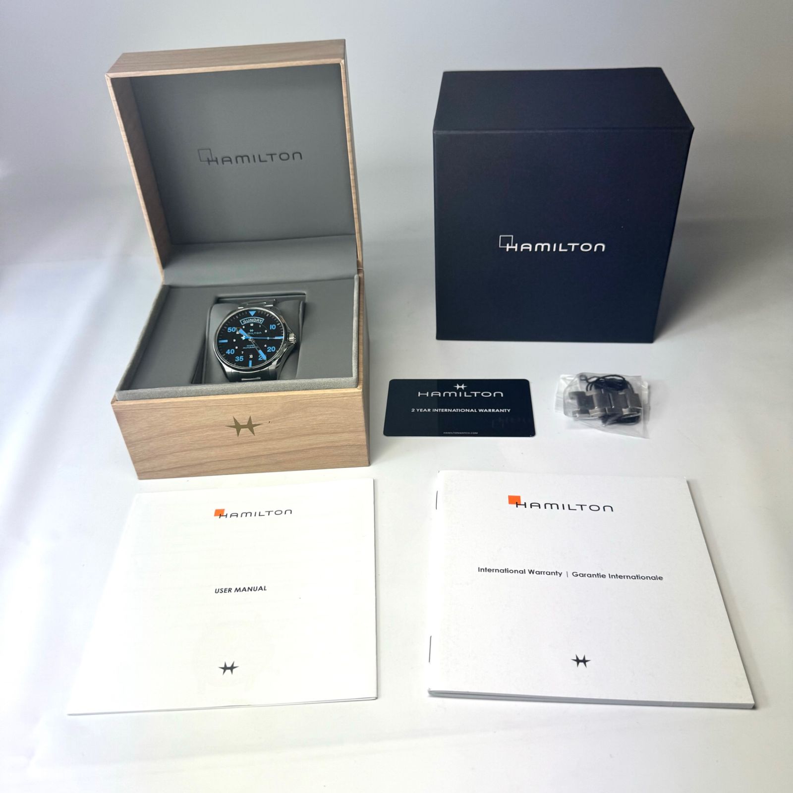 美品・希少】ハミルトン HAMILTON カーキアビエーション H64625131