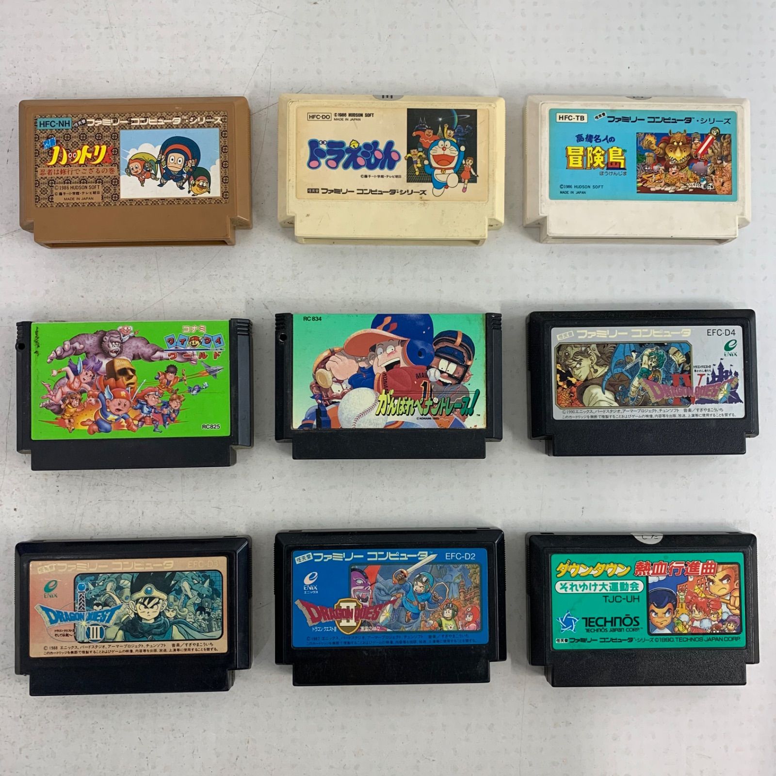 ファミコン カセットセット マリオ ドラゴンボール ロックマン