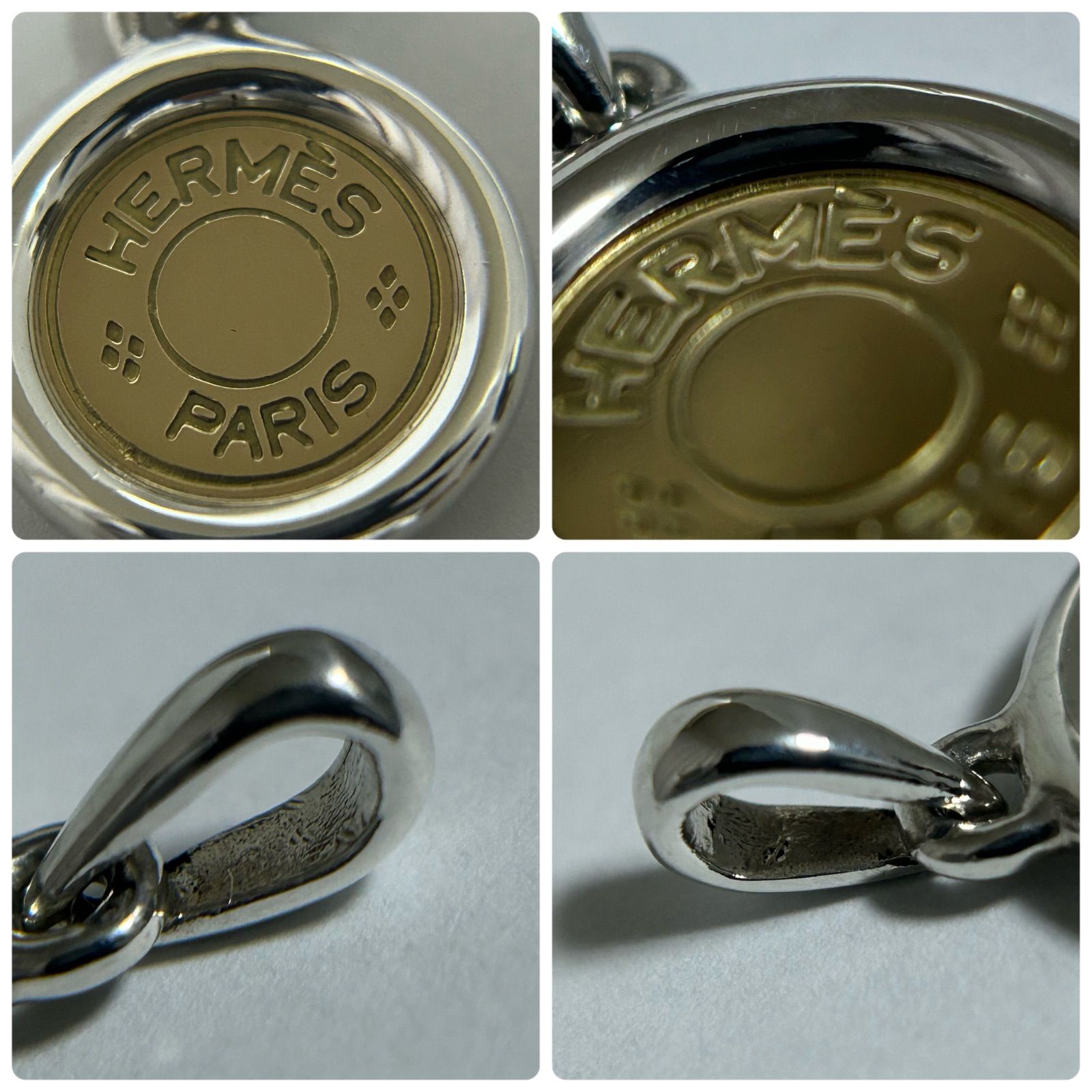 K◇HERMES　エルメス　ペンダントトップ　セリエ　K18　silver925 HERMES/エルメス】 セリエ ペンダントトップ K18ゴールド 18金