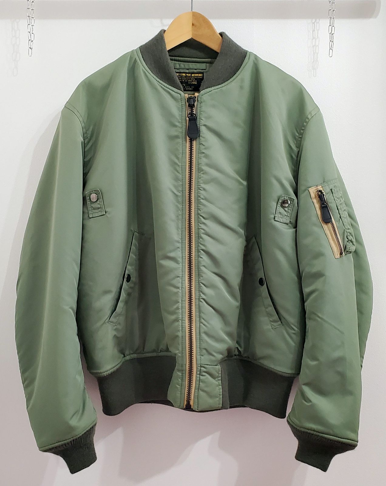 美品 AVIREX MA-1 50s 初期型 復刻 flight jacket AVIREXアヴィレックス□美品 USAF 1950s 復刻 MIL-J-8279A 初期