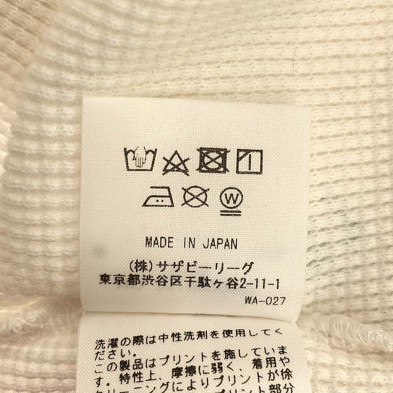【美品】  Ron Herman / ロンハーマン | ×Jean Andre ジャンアンドレ別注 グラフィックプリント ワッフル ロングスリーブカットソー 美品】 Ron Herman / ロンハーマン | ×Jean Andre ジャン