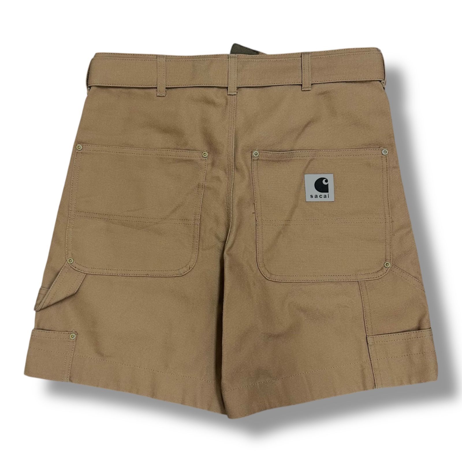 美品 24ss SACAI Carhartt WIP ダック生地 ショーツ 3 参考上代47300円 sacai × Carhartt WIP 24SS Duck Shorts ダック